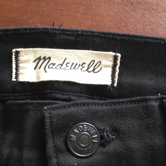 Madewell Black 10” High Rise Skinny jeans Size 27T - Picture 2 of 7